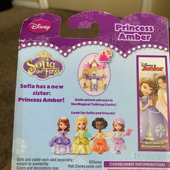 Sofia the First Princess Amber Doll Figure Mattel 2012 Magic Talking Castle - Picture 7 of 8